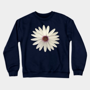 Happy Flower White African Daisy Isolated Crewneck Sweatshirt